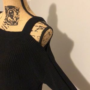 Express Lightweight Cold Shoulder Sweater
